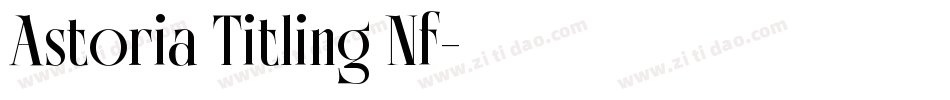 Astoria Titling Nf字体转换